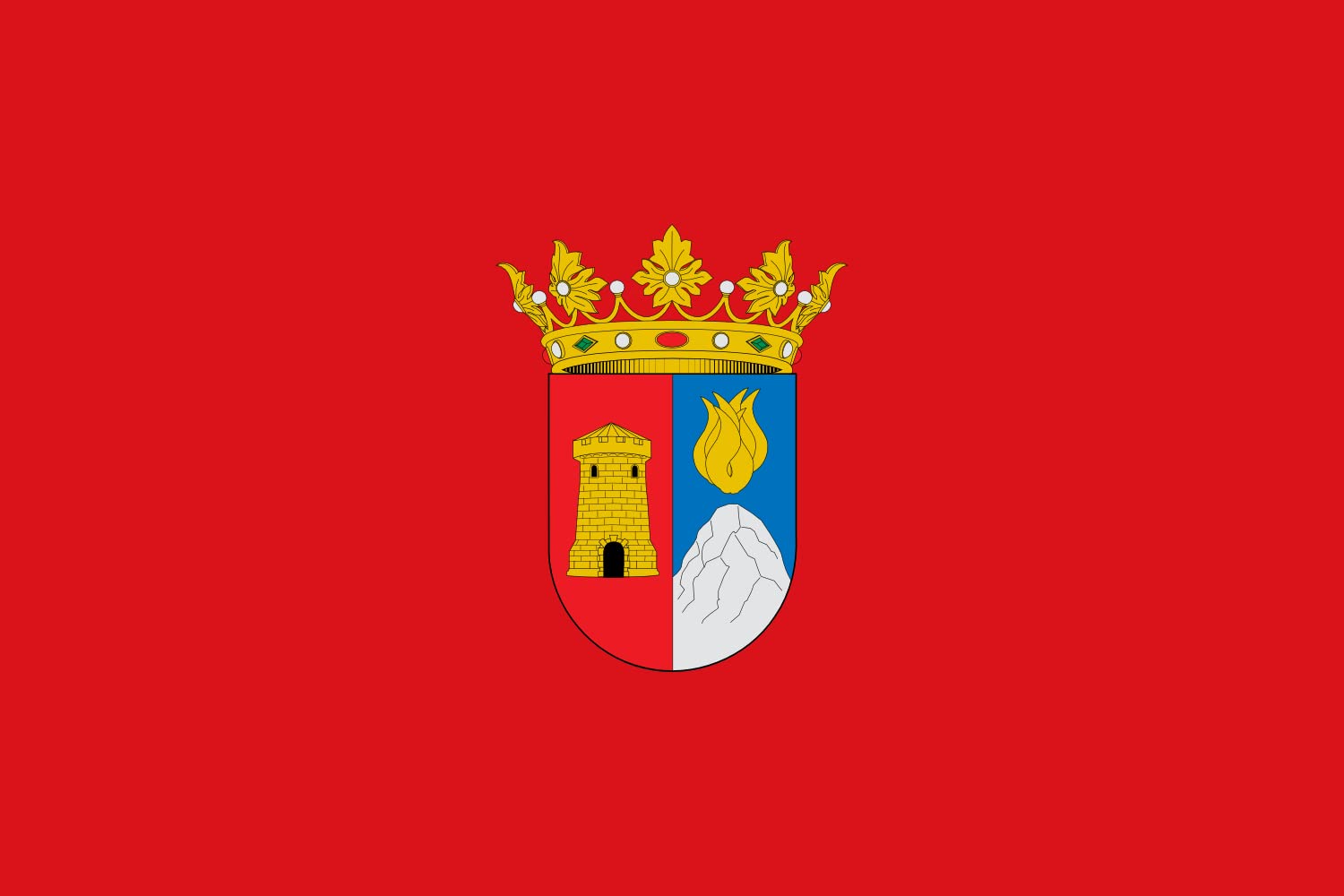 Drapeau XL Alcolecha Spain pour pavoiser vos balcons et façades d'Alicante