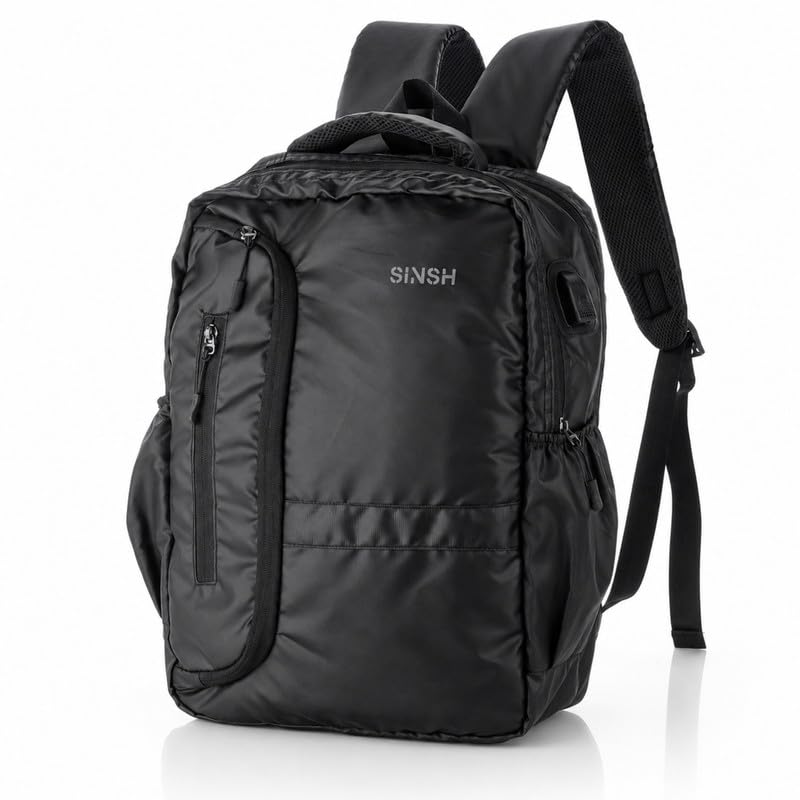 Aja Anti-Theft Smart Water Resistant Laptop Bag | USB Charging Port | 15.6 Inch laptop Backpack with Travel, Black | Ideal for Men & Women-image-42