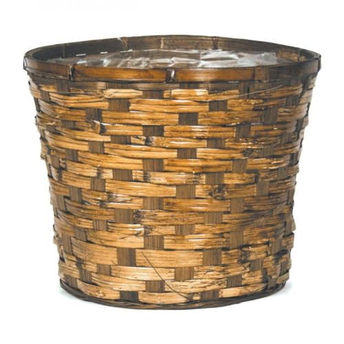 AI-3530-802-Q02 Basket Shaped Planter Brown - Set of 2