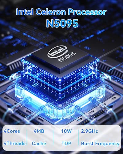 PC Portable Ordinateur 16 Go RAM LPDDR4 512 Go SSD 15,6 Pouces UHD Celeron N5095 Processeur Computer avec Touch ID WiFi5 Bluetooth 4.0 USB 3.0(Film de Clavier Inclus) – Image 5