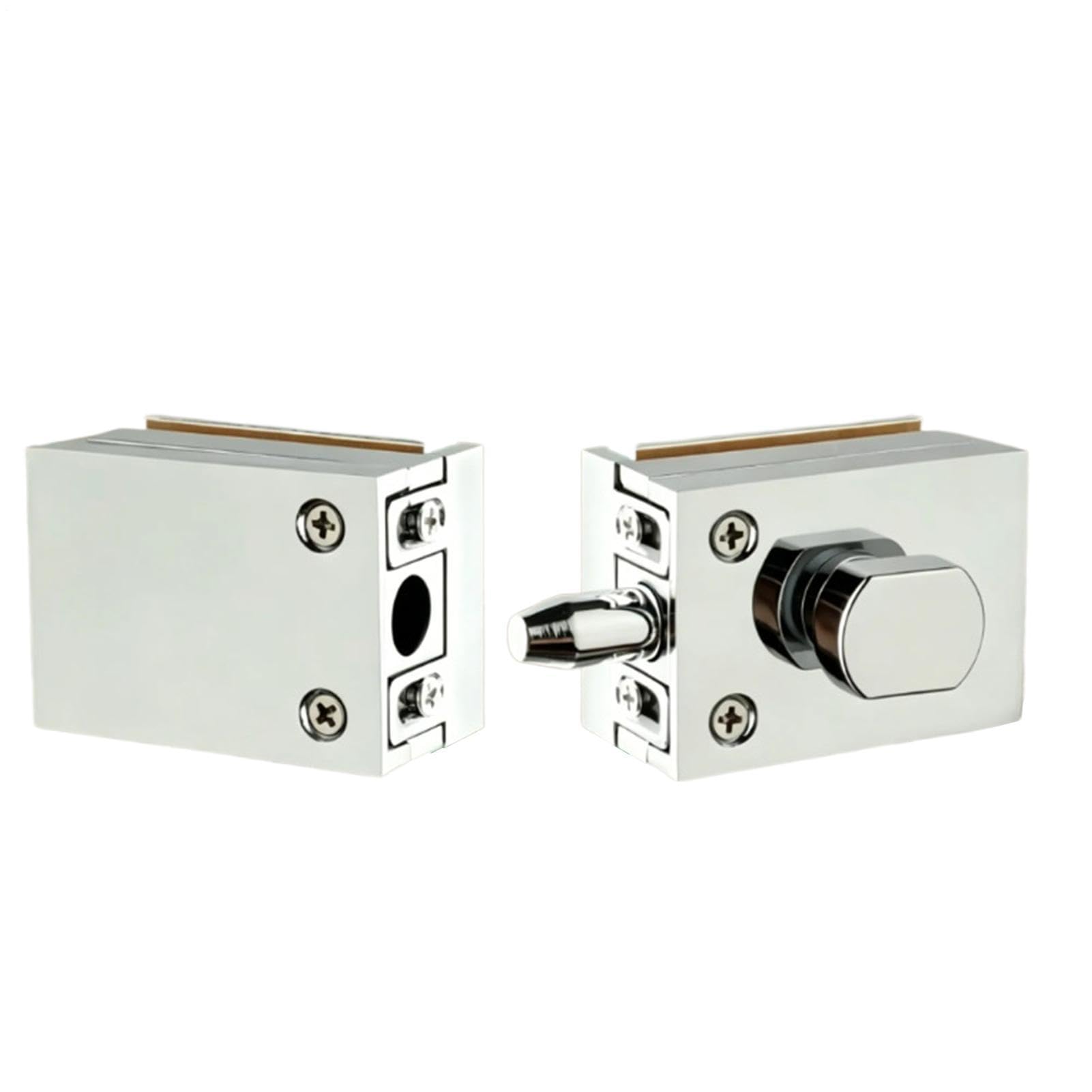 Serrure de sécurité pour porte en verre sans perçage, idéale pour douche et vitrine de salon
