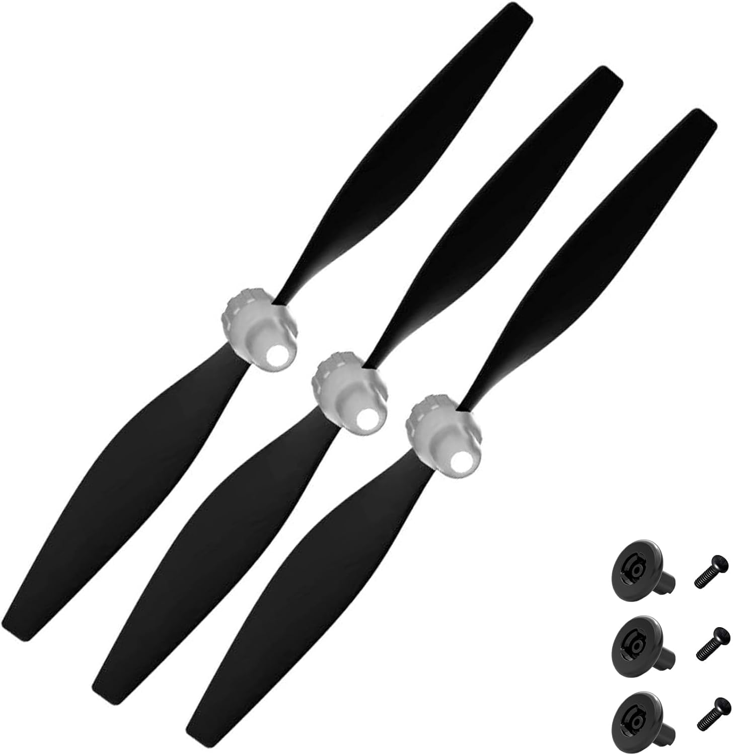 3 Sets Rc Plane Propeller with Propeller Savers and Adapters for VOLANTEXRC 761-8 761-9 T28 F4U P51 Airplane New Version