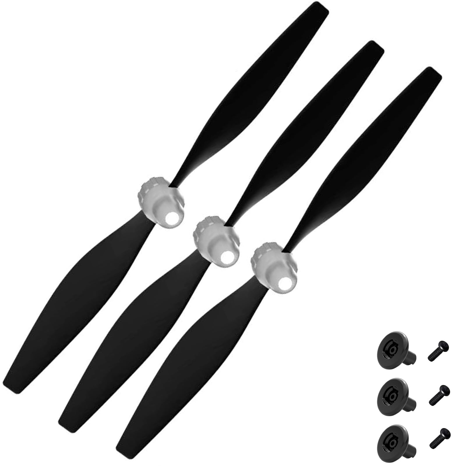3 Sets Rc Plane Propeller with Propeller Savers and Adapters for VOLANTEXRC 761-8 761-9 T28 F4U P51 Airplane New Version