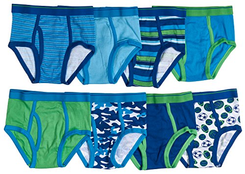 Trimfit Boys Soft 100% Cotton Tagless Briefs Underwear 8 Pack