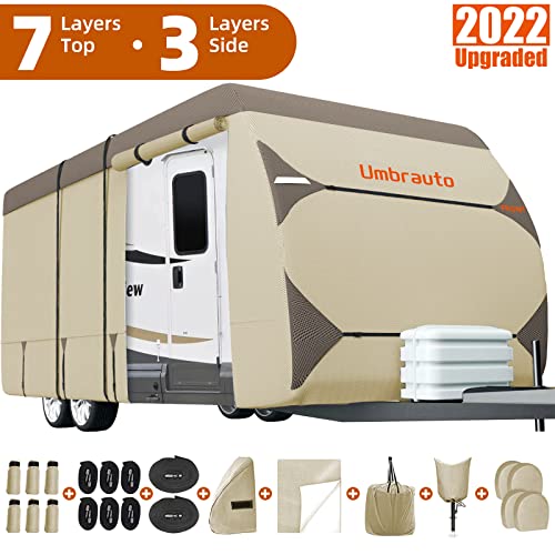 Travel Trailer RV Cover 7 Layers Top Heavy Duty For Camper Cover 22'-24 - View #4