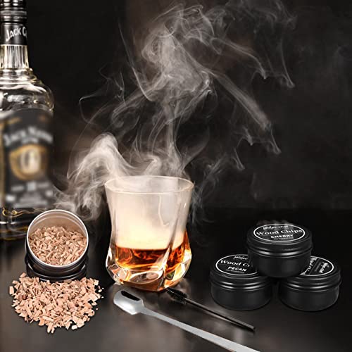 RoseFlower Cocktail Smoker Kit, Nostalgia Smoker Kit for Whiskey, Drinks, Bourbon, Steak, Fish and Cheese - Infused Fruity Smoke Flavor - Gift Sets for Wine Lover - Home/Garden/Barbecue - Image 3