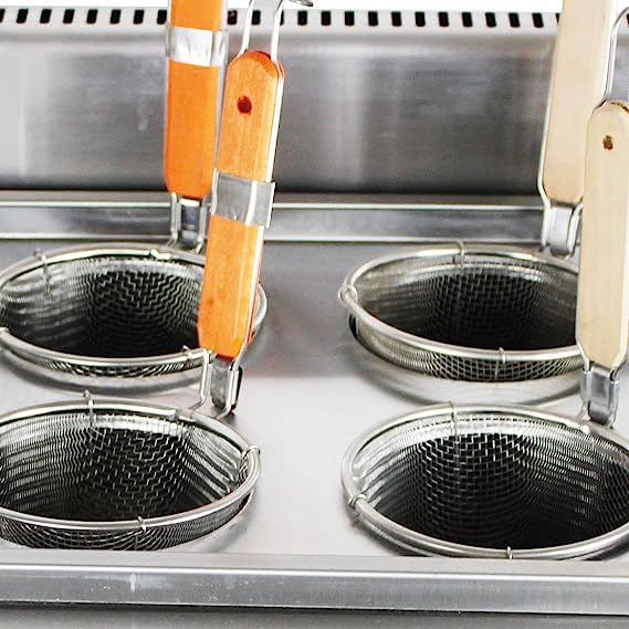 Genérico Juego de Olla para Pasta de Acero Inoxidable con Separador y Colador, 4 Agujeros, Apto para Lavavajillas