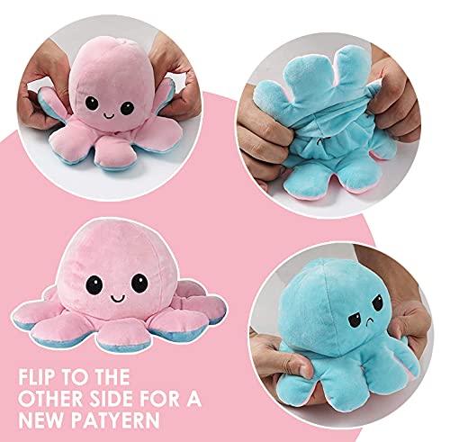 Oktopus Plüsch Wenden,Octopus Plüschtier Oktopus Kuscheltier Zum Wenden Sehr Gut Geeignet als Geschenk für Jungen und… – Bild 6