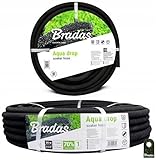 Bradas GARDEN CARE - Bewässerungsschlauch AQUA DROP 1/2 Zoll 50 m - Perlschlauch - Tropfschlauch Bewässerung - Gartenschlauch Flexibel - Gartenbewaesserung Schlauch – Bewässerungssystem