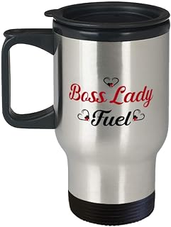 Boss Lady Travel Mug,Boss Lady Fuel,Women Boss for Worlds Best Boss