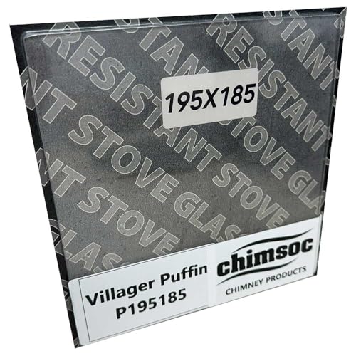 Chimsoc Ersatz- Ofenglas- Dorfbewohner Papageientaucher (195 mm x 185 mm, rechteckig)