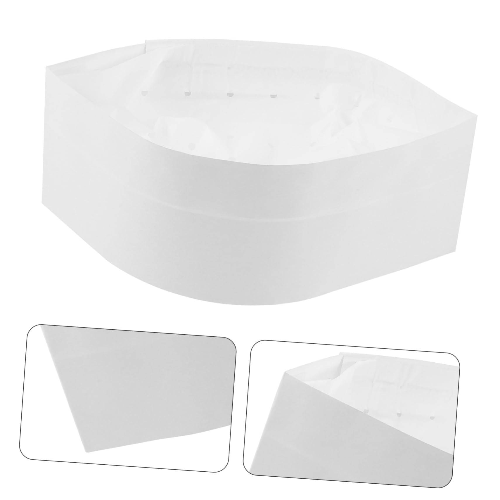 VANZACK 60 Piezas Gorros de Chef Desechables Unidades Unisex para Cocina Restaurantes Cafeterías y Fiestas Diseño Higiénico y Práctico