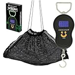 DIGITAL FISHING SCALES ANGLING PERSUITS 40KG + NGT BLACK WEIGHING SLING COMBO