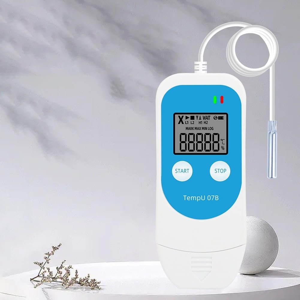 Temperatur- und Feuchtigkeits-Datenlogger, USB-Konnektivität, LCD-Display für Kühlkettentransport und -speicherung