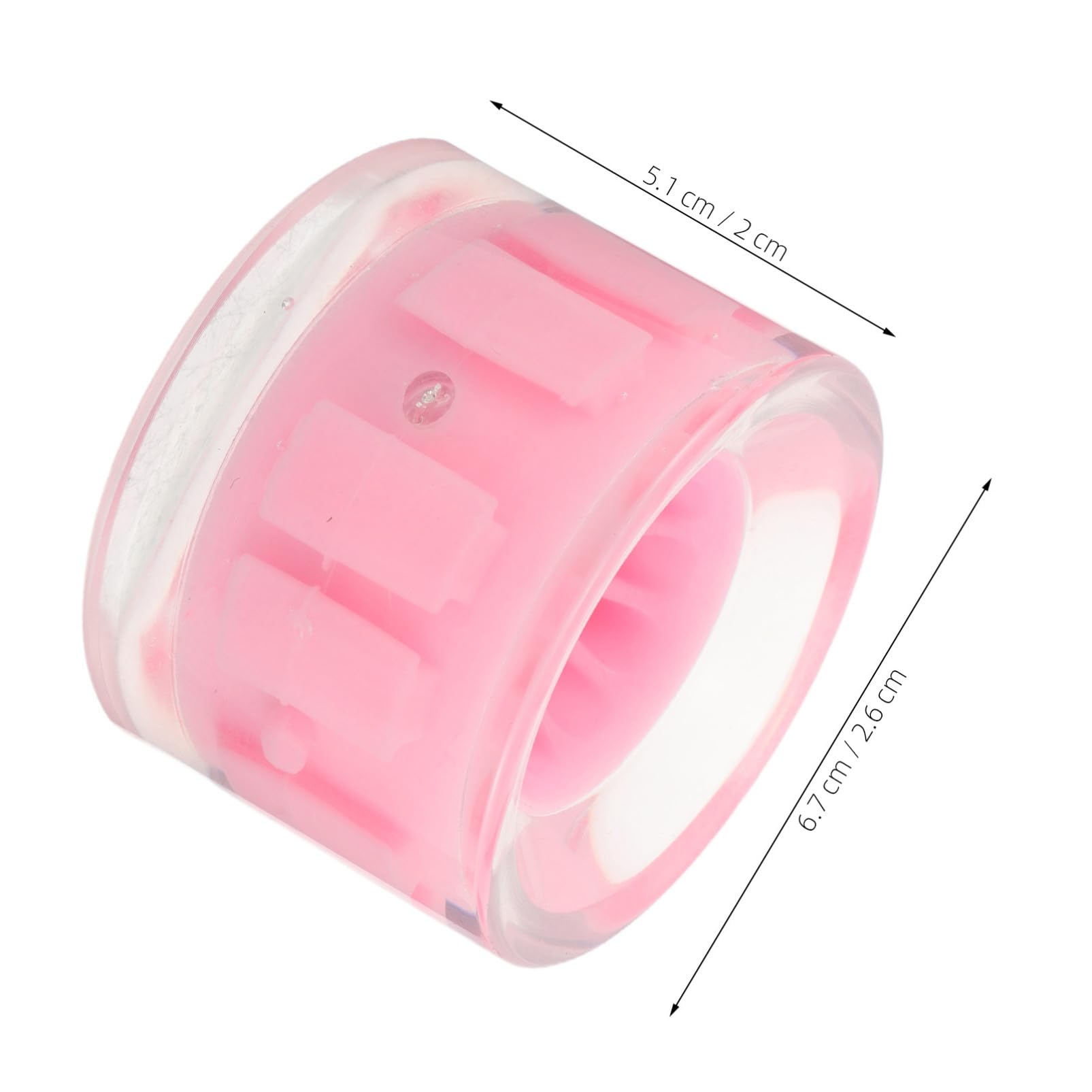 Mikinona Ruedas de Longboard Iluminadas Rosa 4piezas PU Diseño Cóncavo