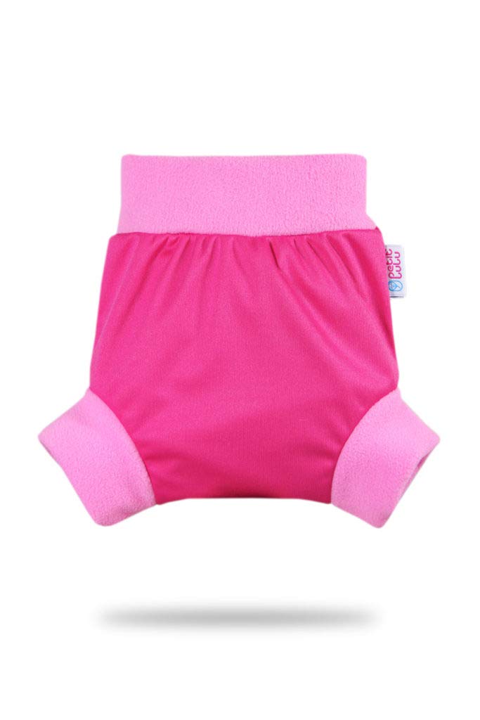 Shorty en PUL Petit Lulu | Culotte de Protection | Pull Up Couche | Couvre-Couche | Taille XL | Réutilisable & Lavable | Étanche | Couches Lavables | Fabriqué en Europe (Pink)