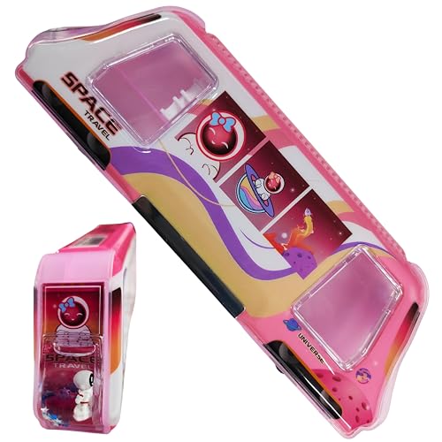 Image of ZAFCO Magnetic Pencil Box with Sharpner Large Capacity Space Theme for Kids Boys Girls School Going Children Stationaries Organizer Birthday Return Gift School Supplies (Pack of 1)