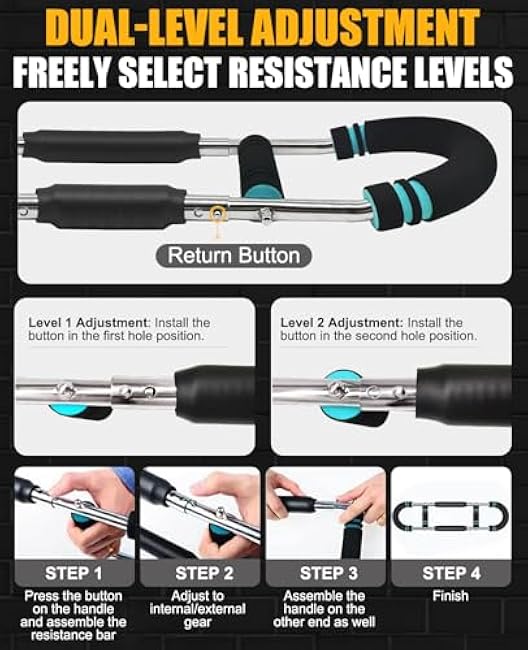 Twister Arm Trainer for Men & Women -¡¾3.0 Upgrade¡¿ 40-150lbs Adjustable Chest Workout Equipment£¬Portable Home Gym Strength Training for Arms, Shoulder & Upper Body Muscle Building?