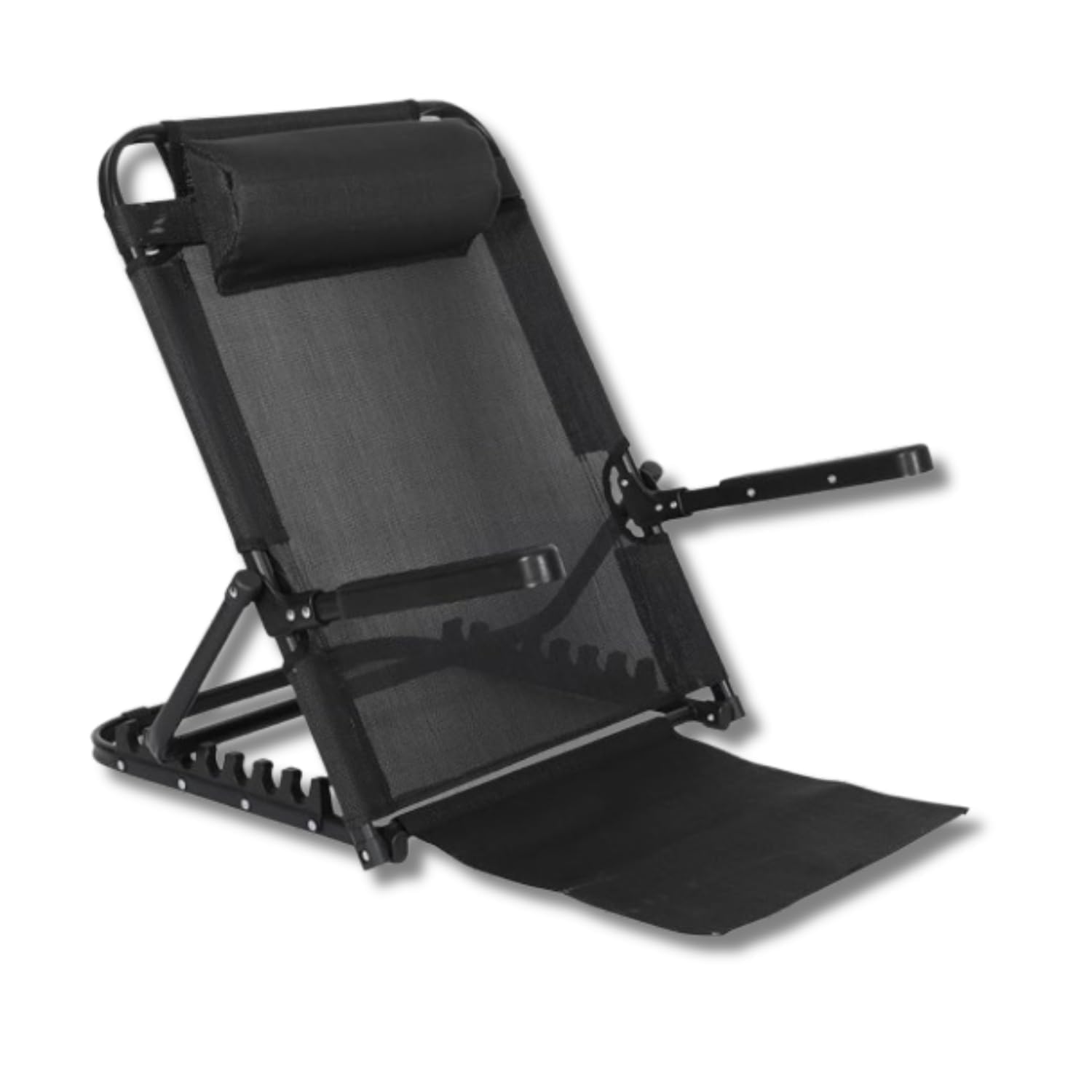 RENVA Adjustable Sit Up Back Rest with 7 Speed Adjustment, Stainless Steel | Stainless Steel, Heavy Duty, Bed Back Support, Post Surgery Use, Armrest Backrest Chair-image-26