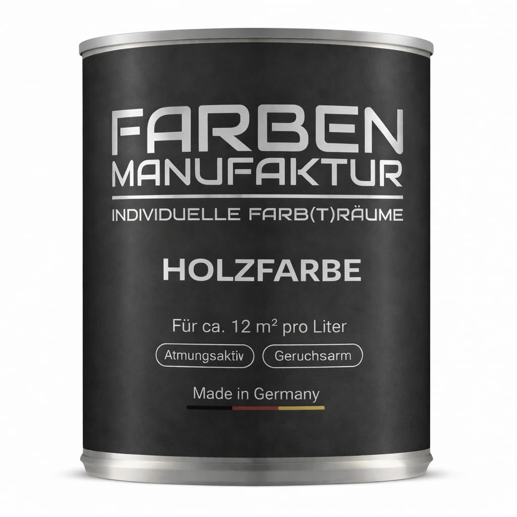 Farben Manufaktur Holzfarbe Holzdeckfarbe Wetterschutzfarbe Holzschutzfarbe bunte Trendtöne 2L, Farbe: abendsonnen rot