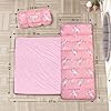 Primlect Thickened Toddler Nap Mat with Removable Pillow and Minky Blanket, Extra Large 55''x35'' Sleeping Bag, Washable, Roll up, Perfect for Daycare, Preschool, Kindergarten, Boys and Girls Pink #1