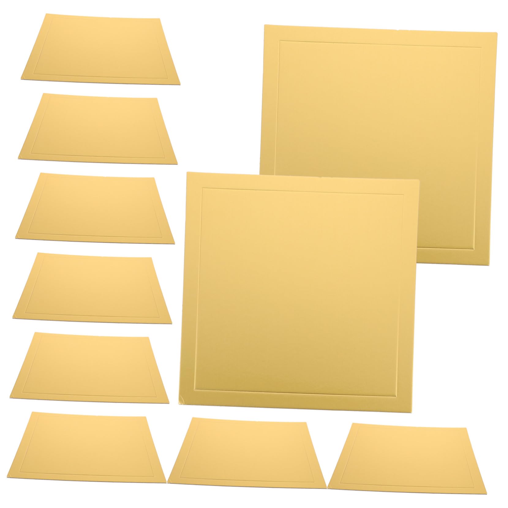 iplusmile 5 pièces Lot de Plaques à Gâteau Carrées Épaisses Carton Alimentaire Supports Solides pour Décorations et Présentations Pâtisserie DIY