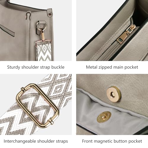 Image of TANTOMI Vegan Leather Crossbody Bags for Women Hobo Travel Purse Multi-Pocket Trendy Handbags & Womens Crossbody Bag