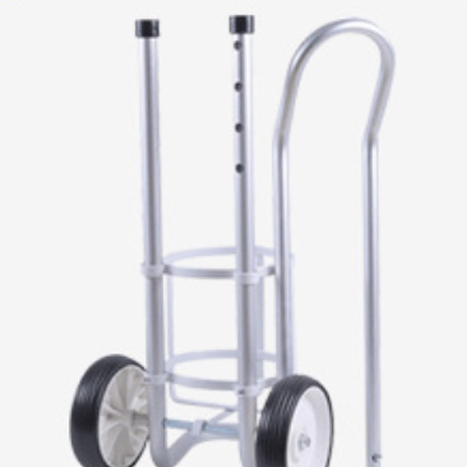 Carrello portatile del cilindro dell'ossigeno con lega di alluminio spessa, sollevabile e abbassabile, per uso domestico di ossigenoterapia