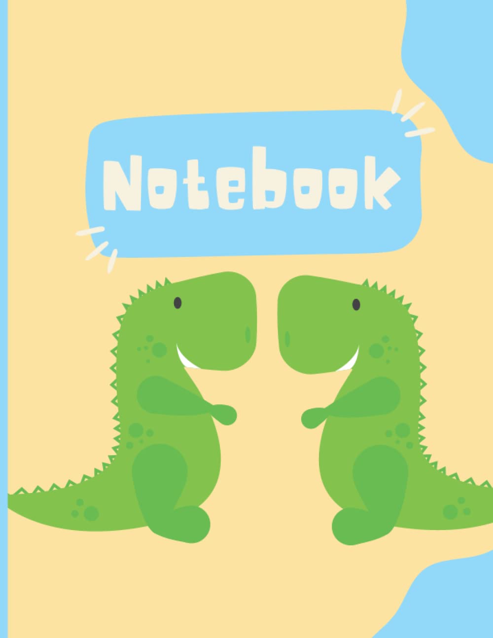 Notebook: Lined Notebook Journal - Dinosaur - 8.5 x 11 inches - 100 Pages