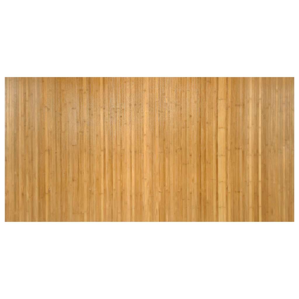 Tapis en bambou naturel 100x200 cm pour un salon moderne et épuré