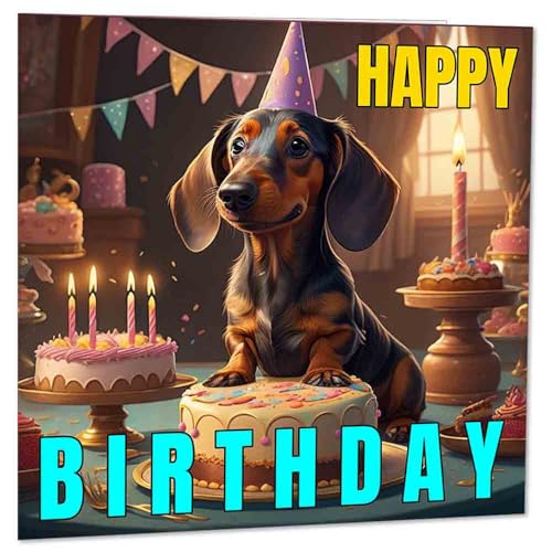Tarjeta De Cumpleaños De Fox Terrier De Alambre – 4x6 Pulgadas, Interior En Blanco (Starprint)