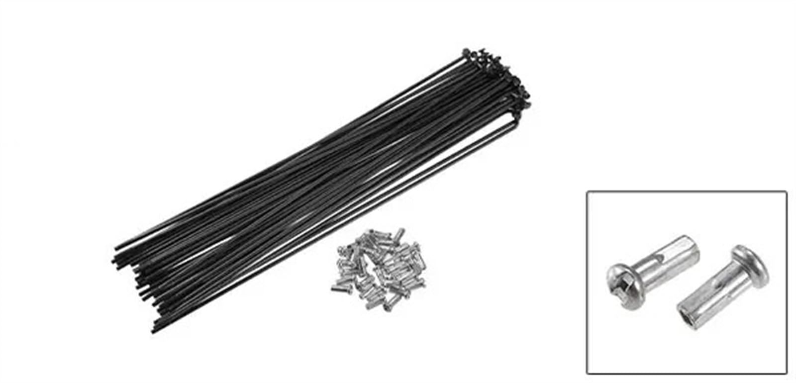 40 radios de acero para bicicleta, 13 G, 134 mm, 180 mm, 182 mm, 200 mm, 218 mm, 222 mm, 257 mm, 260 mm de longitud con