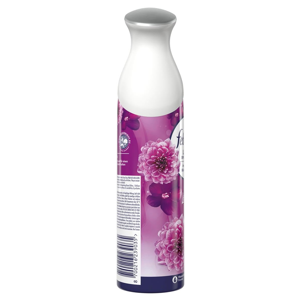 Febreze Lenor odświeżacz powietrza w sprayu, ametyst z motywem kwiatów, 185 ml, 2 w 1, zwalczanie zapachów i świeżość