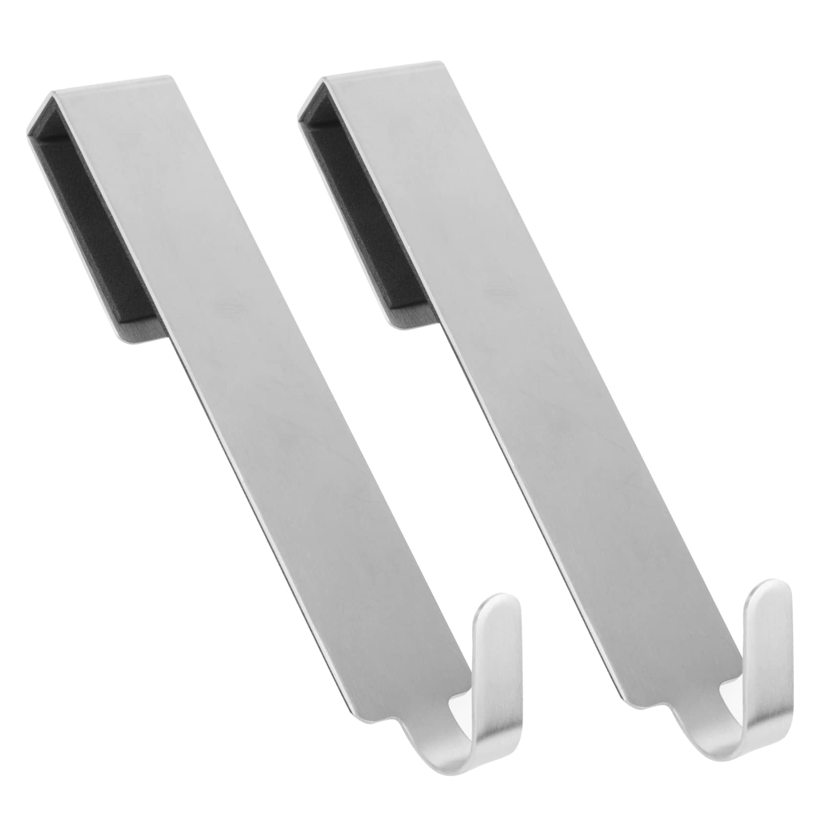 VASDEV Percha de Metal 10 Piezas Gancho de gabinete Ganchos de Acero Inoxidable Ganchos para Colgar Ropa Ganchos para Puerta de Dormitorio Ganchos sin Perforaciones Gancho para Armario To