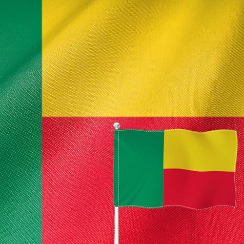 Drapeau béninois double face YongFoto : fini les couleurs délavées au vent