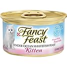 Purina Fancy Feast Wet Kitten Food, Tender Ocean Whitefish Feast - (24) 3 oz. Cans