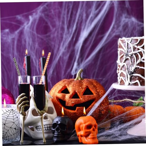 Pitillos de papel kraft para fiesta Halloween set 100 pcs miniatura 4
