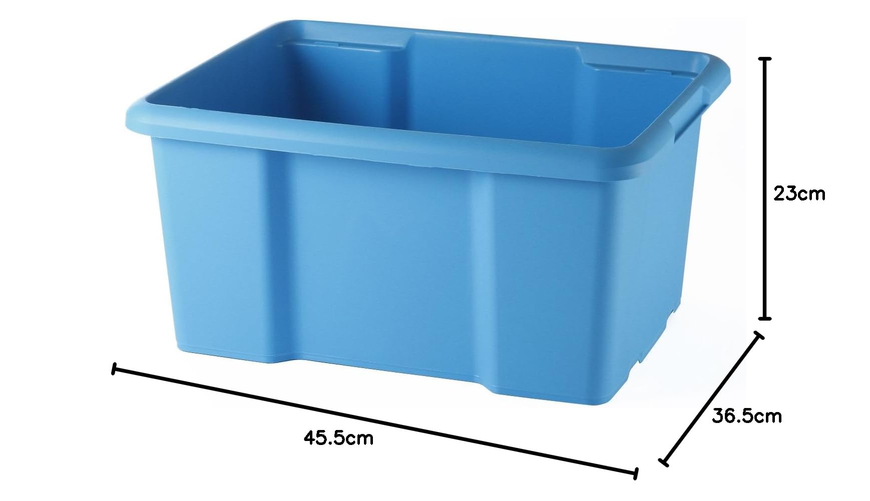 Sundis Bac 45L Nero - Scatola Portaoggetti Impilabile, Plastica Riciclata - Foto 3