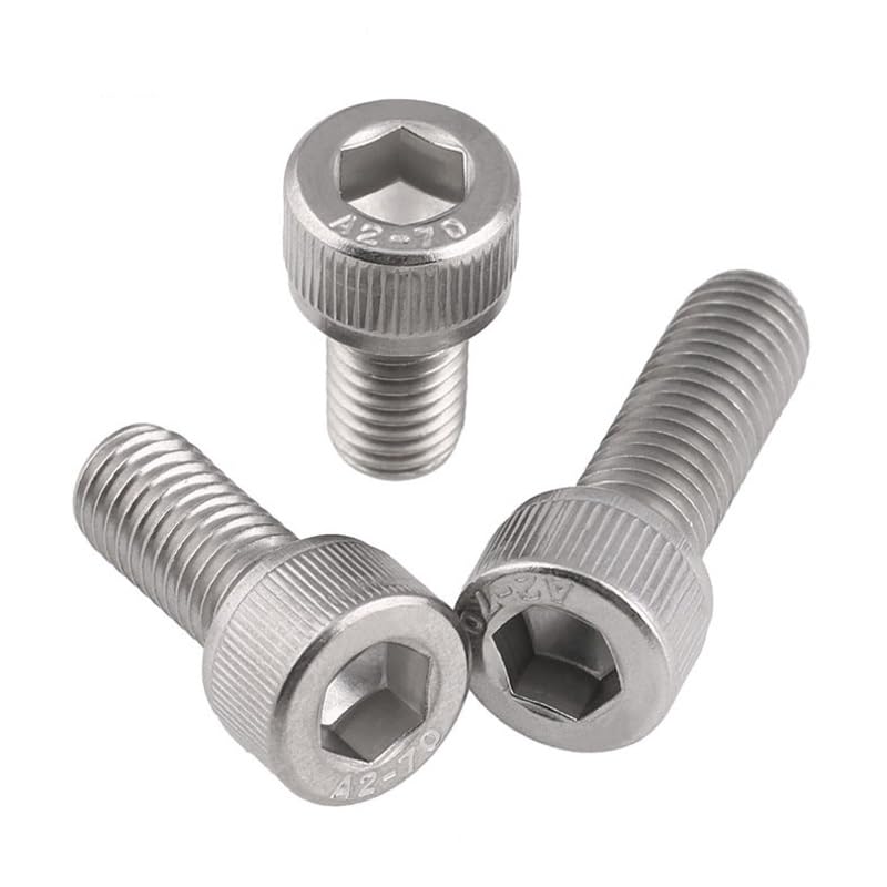 Tornillos de cabeza hexagonal de acero inoxidable 304 autorroscantes de cabeza hexagonal, longitud de 4 a 150 mm, M2, M2.5, M3, M4, M5, M6, M8, M10, M12 (140 mm, M8 (2 unidades)
