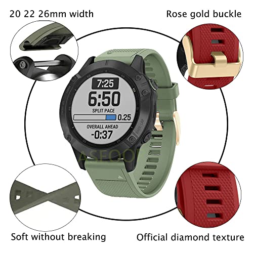 Correa de silicona quick release compatible con Garmin 945 GPS 3