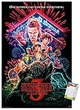Trends International Netflix Stranger Things: Season 3 - One Sheet Wall Poster, 22.375' x 34', Poster & Mount Bundle