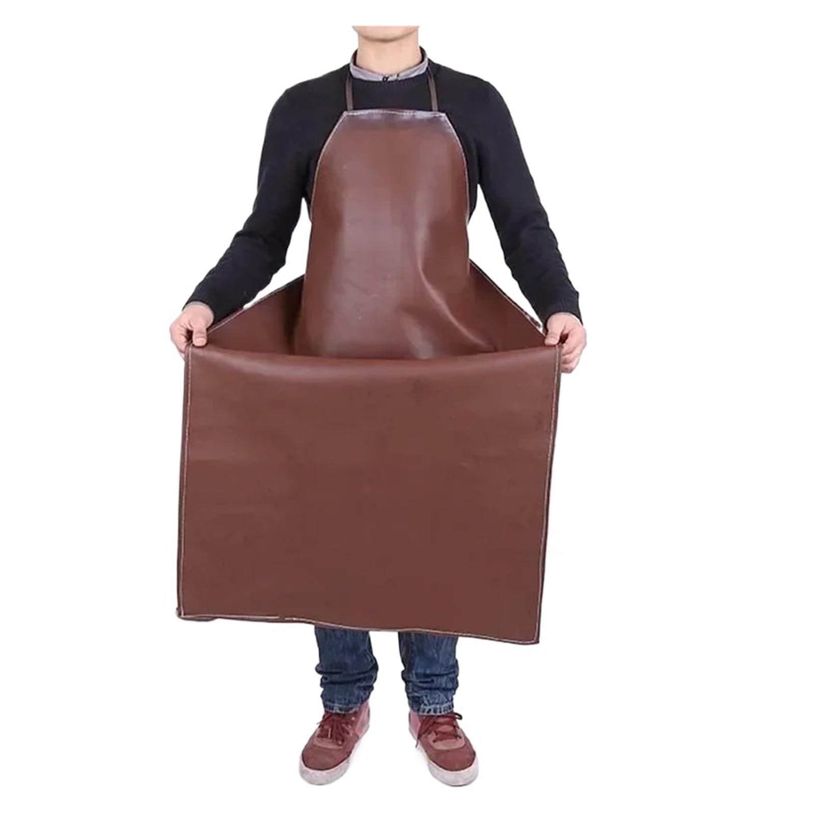 LNHHG Welding Clothes, Polyurethane Leather Welding Apron Equipments Welder Thermal Insulation Protection Wear Aprons