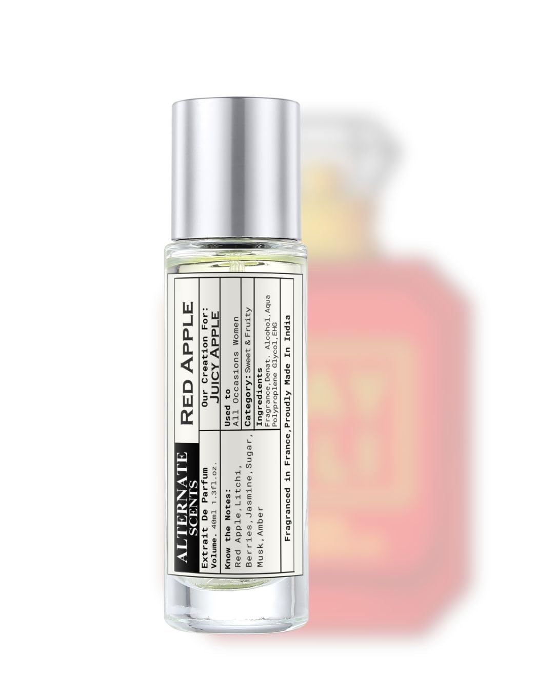 Alternate Scents RED APPLE 40ml Long Lasting Perfume For Women|Strong&Long Lasting with 30% Oil Concentration|Sweet Fruity Gourmand|Fragrance From France |Made In India|-picture-55
