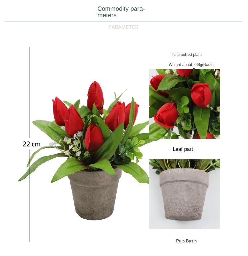 Plante simulation tulipe pour apporter douceur et verdure a la maison