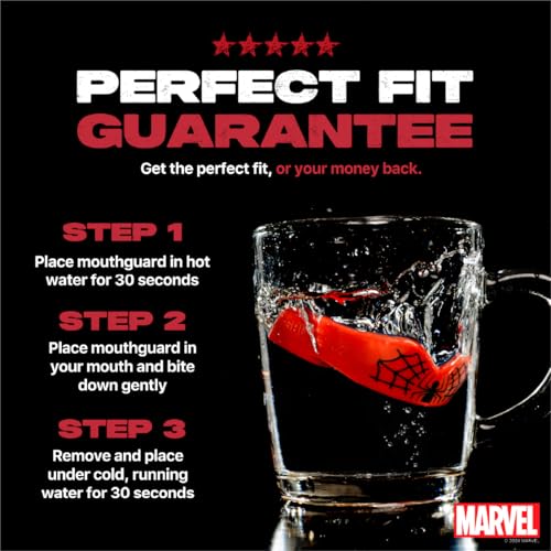image for Marvel Spider-Man Sports Mouthguard Dual Layer Premium Protection Adul