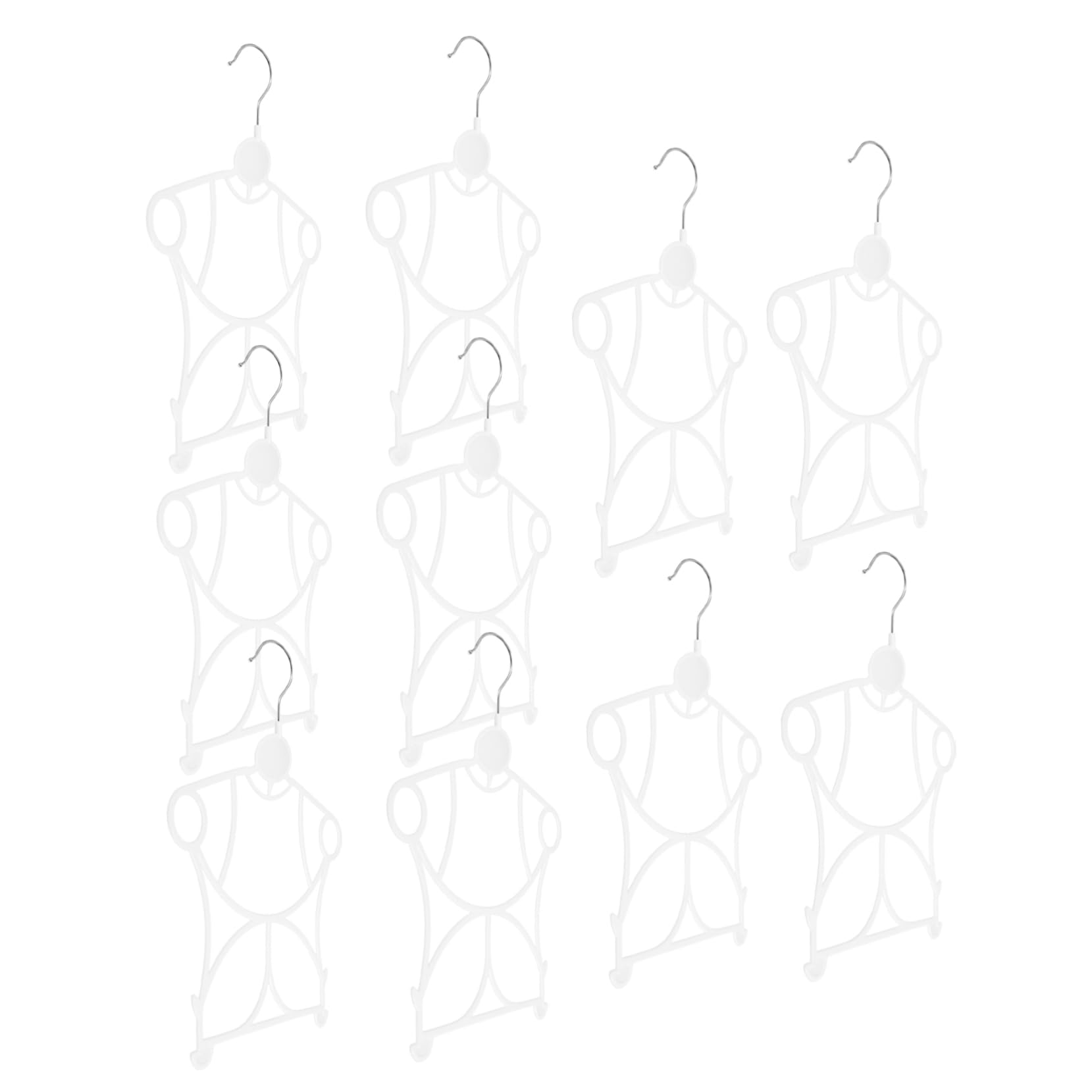 MAGICLULU 50 Pcs Percha Infantil Enteriza Perchas para Niños Trajes De Niño Perchas para Ropa De Bebe para Closet Pequeñas Percha De Ropa para Niños El Plastico