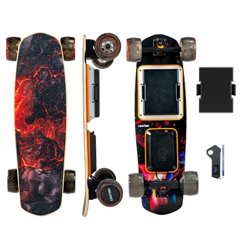Uidter S3 Mini 1B Electric Skateboard, Electric Longboard with Remote and 10S2P...