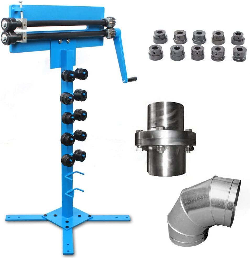 Professional Manual Bead Roller w/ 6 Dies Set 1.2mm Sheet Metal Bead Roller Machine Metal Bead Roller Dies