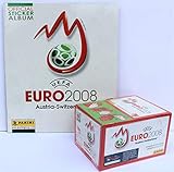  Panini Euro 2008 Sammelalbum + 1 Display mit 100 Tüten Neu