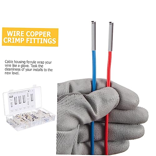 Connecteurs électriques cuivre de type ferrule : embouts anti-éraflure pour câbles, 190 pcs - 7